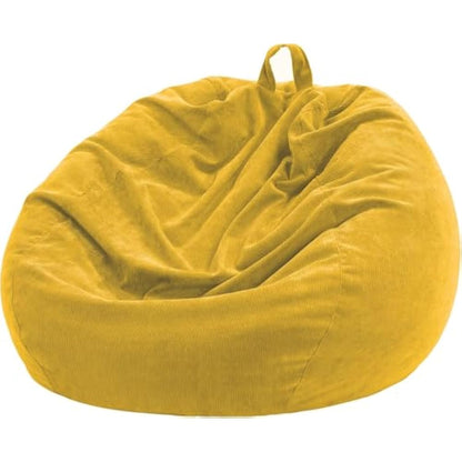 Nobildonna Bean Bag Chair Cover (No Filler) for Kids and Adults. Extra Large 300L Bean Bag Stuffed Animal Storage Washable Soft Premium Corduroy Stuffed Plush Toys Bean Bag Cover