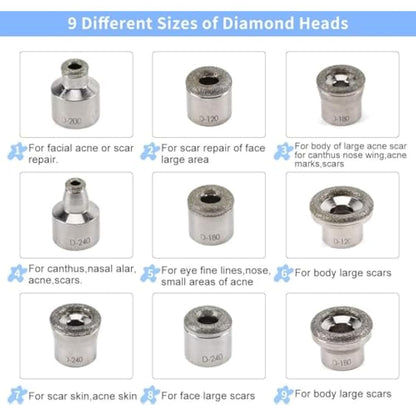 Yofuly Diamond Miicrodeermabrasion Machine, Upgrade Version 3 in 1 Professional Home Use Facial Beauty Salon Equipment Big Suction Power