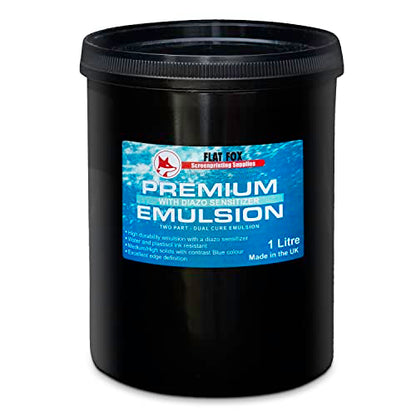 Flat Fox Screen Printing Photo Emulsion and Diazo Sensitizer (1 Litre)
