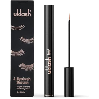 UKLASH Eyelash Growth Serum For Longer & Fuller Lashes - 3ml. Clinically Proven Formula for Naturally Longer Lashes and Extensions. Vegan & Cruelty-Free