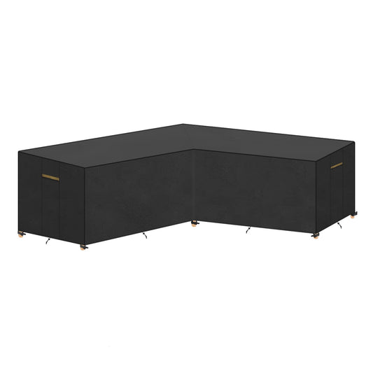 VANSHEIM V-Shape Garden Furniture Cover Waterproof Outdoor Rattan V Shape Garden Furniture Cover with Air Vents,Waterproof Tape,Rip resistance Heavy