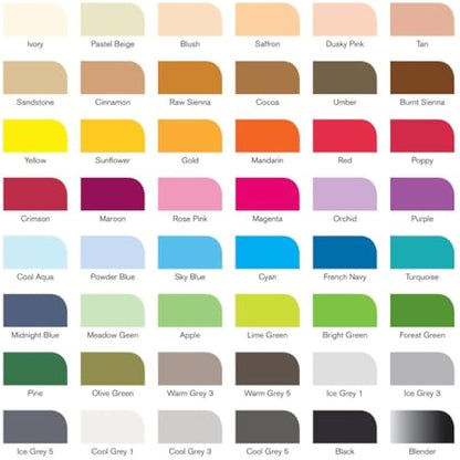 Winsor & Newton, Promarker, Essential Collection, Set of 48 , Alcohol Based Dual Tip Markers