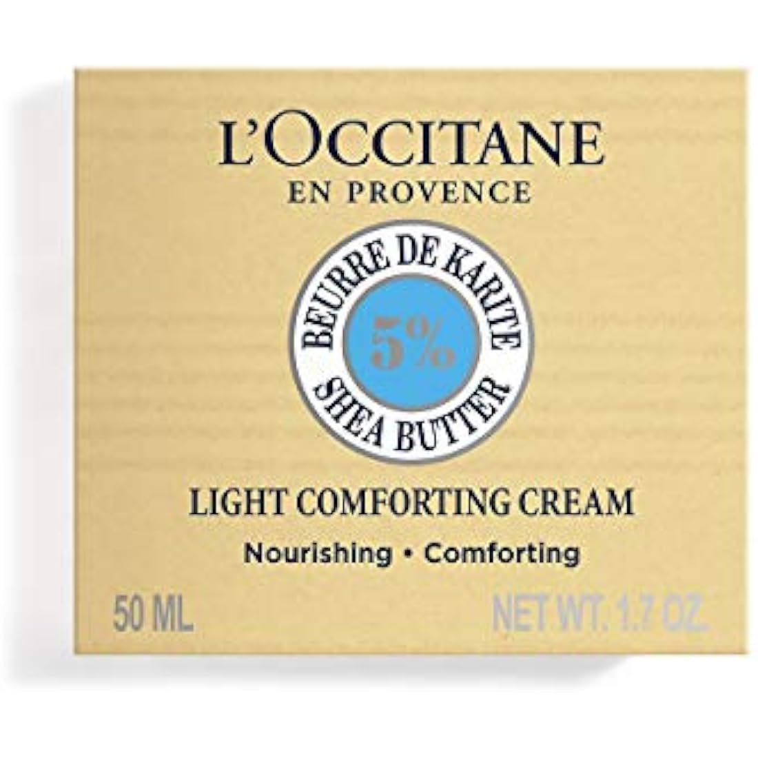 L'OCCITANE Shea Light Comforting Face Cream 50ml | Enriched with Shea Butter | Vegan & 98% Readily Biodegradable | Luxury & Clean Beauty Skin Care for All Skin Types