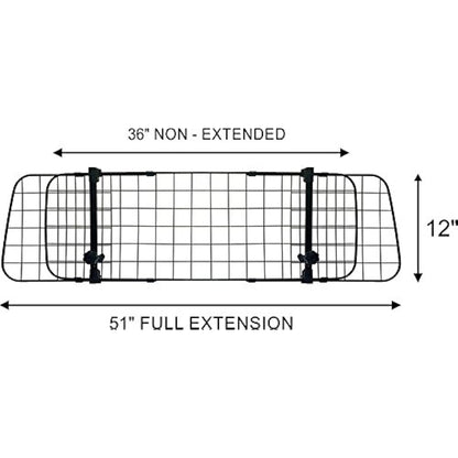 XtremeAuto® Universal Heavy Duty Waterproof Rubber Car Boot Liner Mat & Mesh Grill Dog Barrier Guard