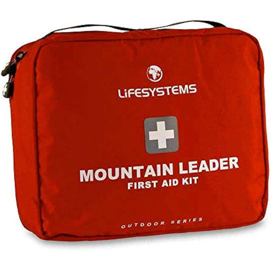 Lifesystems Mountain Leader First Aid Kit, CE Certified Contents, Specifically Designed for Groups In The Outdoors, Mountaineering, Travel and Ski, Red