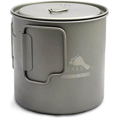 TOAKS Titanium Camping Pot Cup(375ml, 450ml, 550ml, 650ml, 750ml, 800ml, 900ml) … (650ml[POT-650-L])