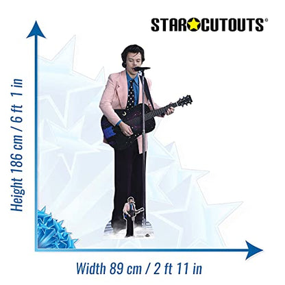 STAR CUTOUTS CS1026 Harry Styles Pink Jacket Lifesize Cardboard Cutout With Mini