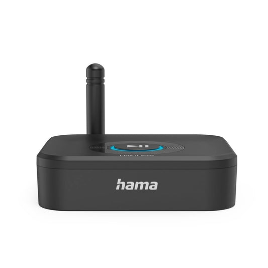 Hama Bluetooth Adapter for Stereo System and Speakers (Bluetooth Receiver Aux Connection with 3.5 mm Jack, Power USB-A - USB-C, MicroSD Slot, Car
