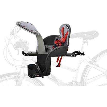 WeeRide Classic Safe Front Mounted Children's Bike Seat Ages 1-4 in Grey