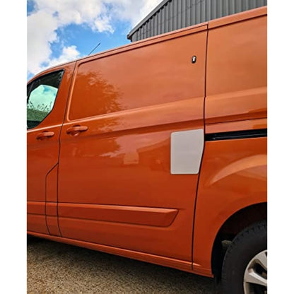 Sussex Installations FOR3-NSL-EXT-001 Brushed stainless Repair/security shield compatible with Ford Custom (2013 > 2023) van - left side/nearside loading door.