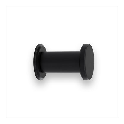 EVI Herrajes Bathroom Hanger | Stainless Steel Wall Hanger | Black Lacquered | for Hanging Clothes, Coats or Towels| Towel Rack with Invisible Screw
