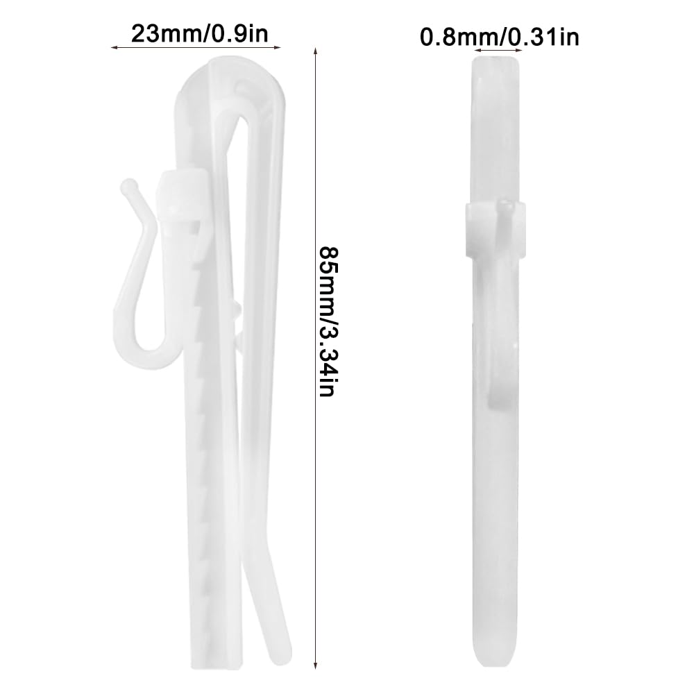 Pinch Pleat Curtain Hooks Plastic Curtain Hooks Adjustable Shower Curtains