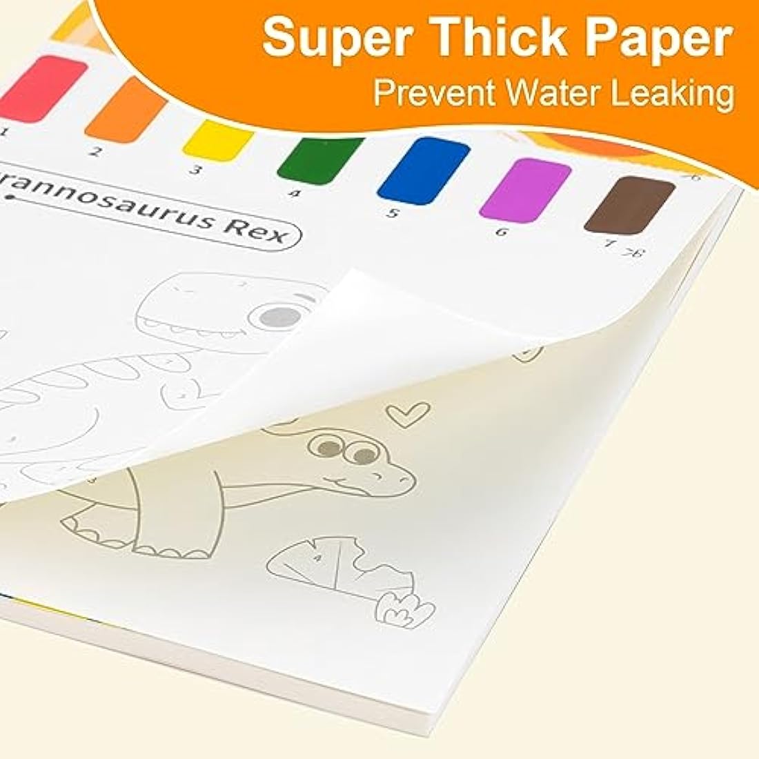 YPLUS Water Colouring Book for Children Painting Watercolour Paint Set Paper for Kids, Magic Book Arts and Crafts Gift for Drawing - Animals