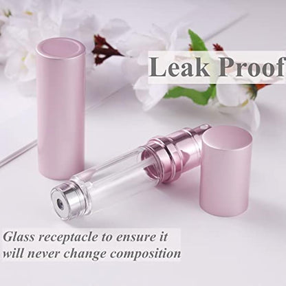 Aurdox Perfume Atomiser Refillable, Portable mini Perfume Spray Bottles Empty Spray, Dispensers, Atomizers with Bottom Pump for Travel, Leak-proof, 5ml/Pastel Violet