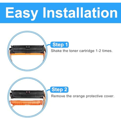 LCL Remanufactured Toner Cartridge 307A CE741A (1 Cyan) Replacement for HP Color Laserjet CP5225 CP5225n CP5225dn