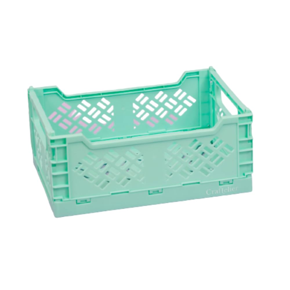 Craftelier - Box for Organizing and Storage of Craft Materials | Foldable and Stackable Design | Large - Open Box Measures 24.5 x 18 x 11 cm