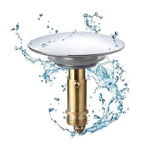 Bathroom Push Pop-Up Click Clack Plug Stopper, 66mm Push Sink Drain Plug Pop-up Stopper, Pop Up Sink Plug for Kitchen Bathroom Washbasin Bath