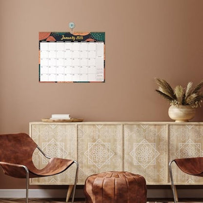 Calendar 2025-2026 - Wall Calendar 2025-2026, Calendar from July 2025 - December 2026, Large Ruled Blocks Perfect for Planning and Organizing for Home or Office, 37.6 x 29 cm