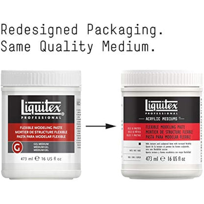 Liquitex 8916 Professional Flexible Modeling Paste Medium, 473 ml
