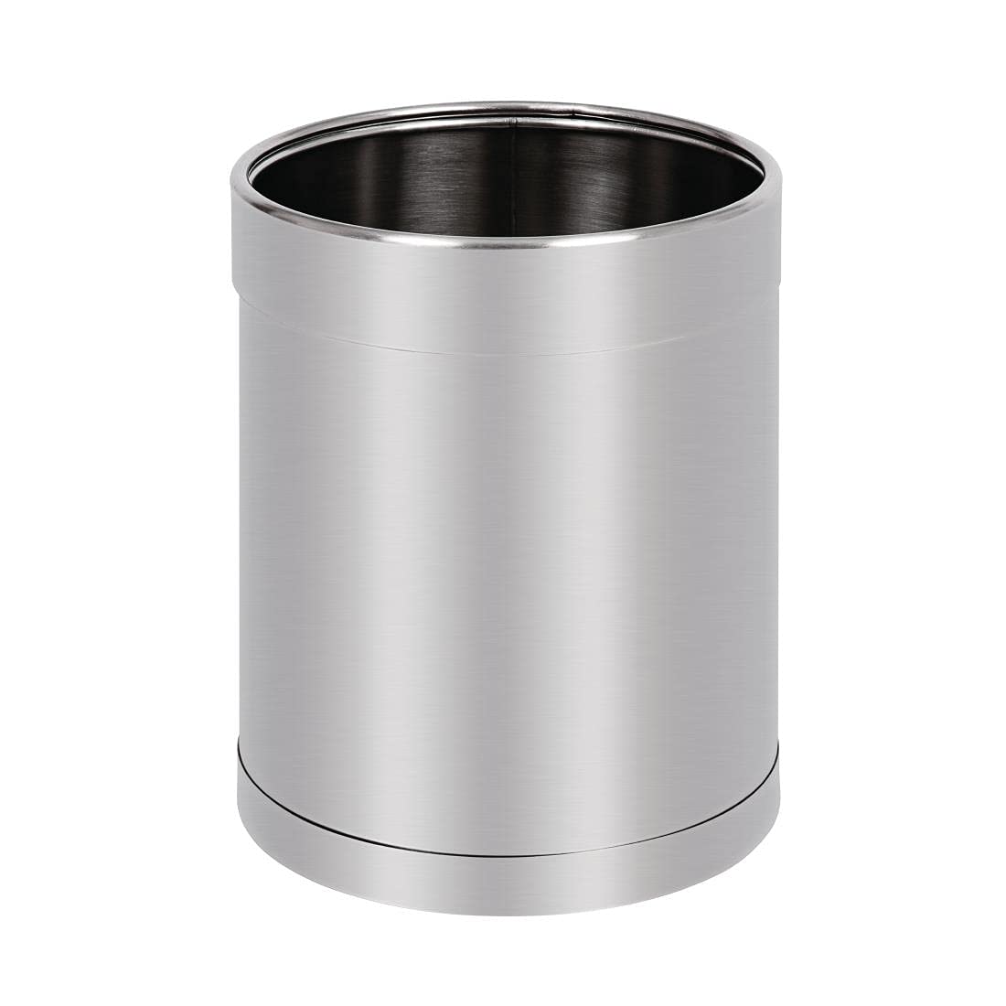 Bolero Commercial Round Stainless Steel Waste Paper Bin 10.2Ltr CF130