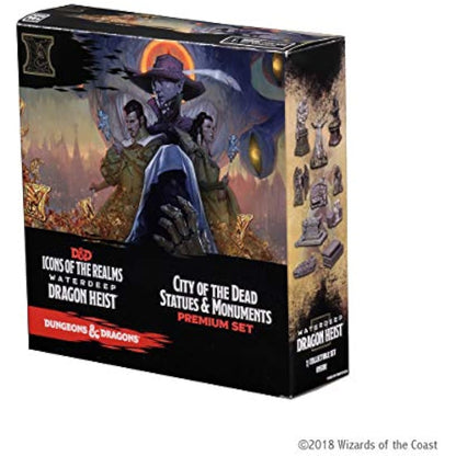 WizKids Dungeons and Dragons Icons of the Realms - Waterdeep Dragon Heist (8 Ct. Standard), Booster Brick, DnD Miniatures