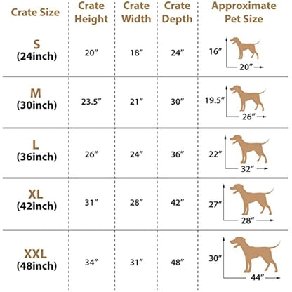 Ellie-Bo Silver Standard Large 36-inch Folding 2-Door Dog Cage/Crate with Metal Tray