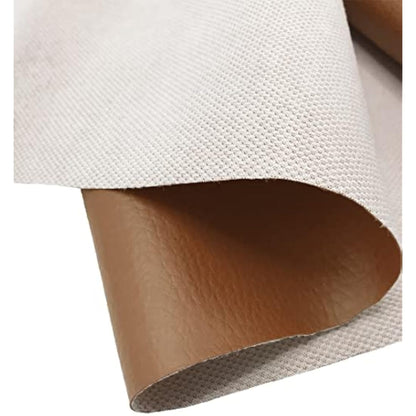 A-Express Grained Faux Leather Fabric Waterproof Heavy Duty Leatherette Vinyl Leathercloth Upholstery Textured Material - Light Brown 1 Metre 100cm x 140cm