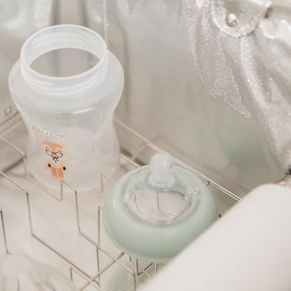 Nuby UV Baby Bottle Steriliser - 3 Minute Sterilising Cycle | Fast and Effective UV Electric Sterilising Solution | Kills 99.9% of Germs (Grey)