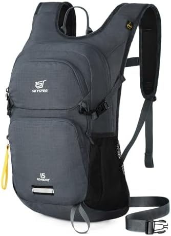 SKYSPER Hiking Backpack 15L Recycled Rucksack Travel Hiking Pack Lightweight Day Pack for Women Men