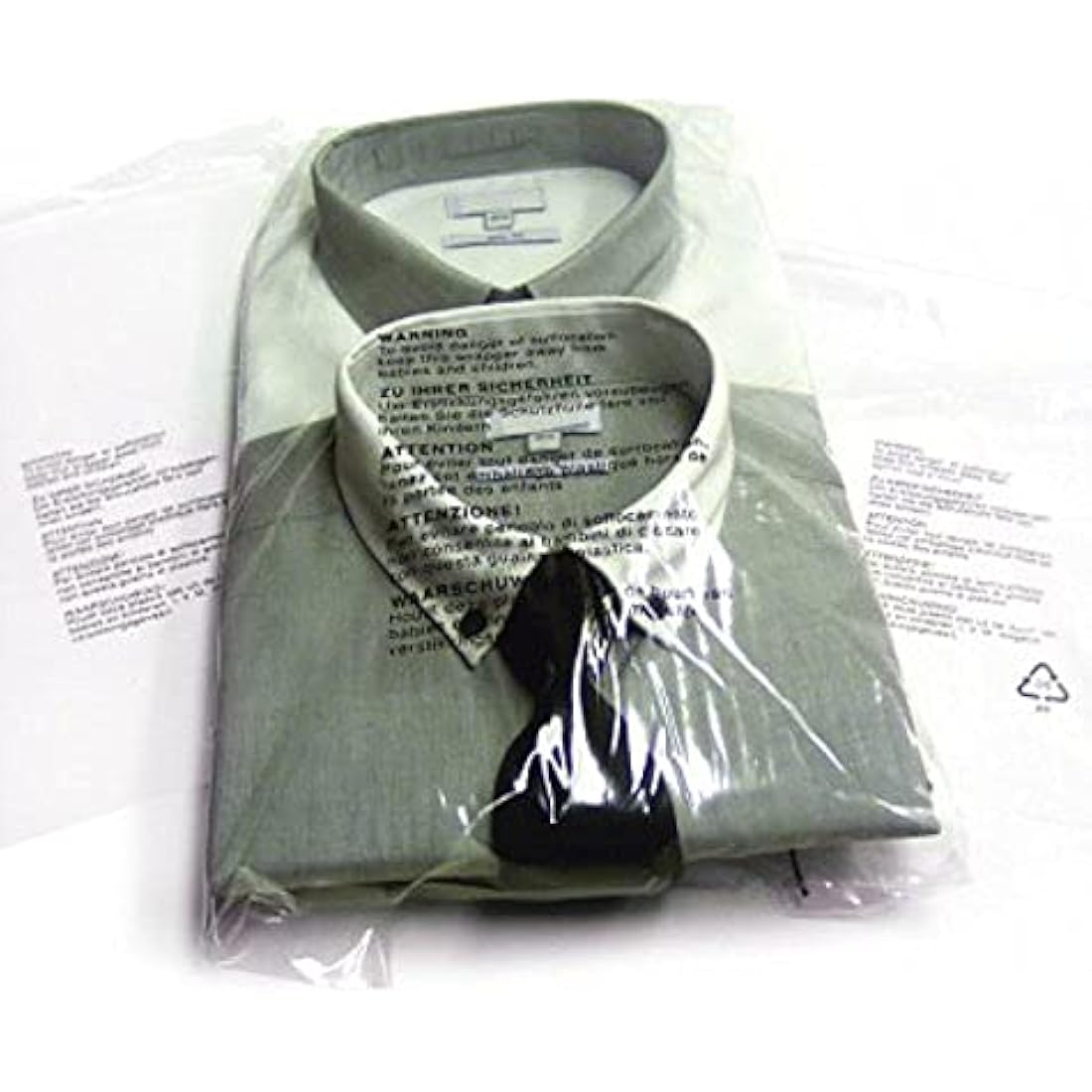100 Clear Plastic SELF Seal Garment Clothing Bags with Safety Warning RESEALABLE Peel & Seal Polypropylene Clothes T-Shirt Shirt Display Postal Packing Postage Sacks MAILERS SABCO (12" x 16")