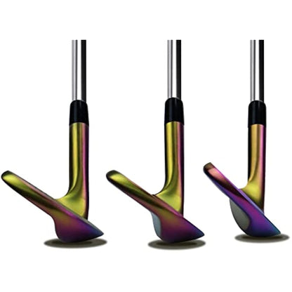 WENGH Golf Wedge Set for Men Right Handed –Including 52 56 60 Degree Golf Wedges-35 inches-Available in Black and Rainbow