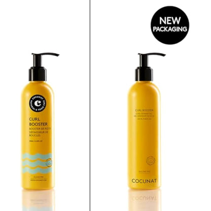 COCUNAT - Curly Method - Perfect Curls in 2 steps - Moisturizer Leave-in + Curl Booster - Moisturises, Nourishes, Strengthens, Eliminates Frizz and Detangles - 250ml+150ml