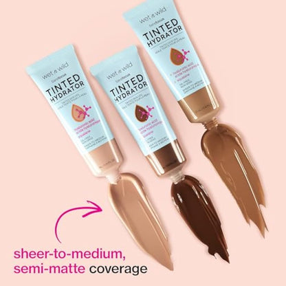 Wet n Wild, Bare Focus Tinted Hydrator, Tinted Moisturiser with Hyaluronic Acid, Lightweight Formula with Semi-Matte Finish for Oily Skin, Sheer to Medium Coverage, Fair