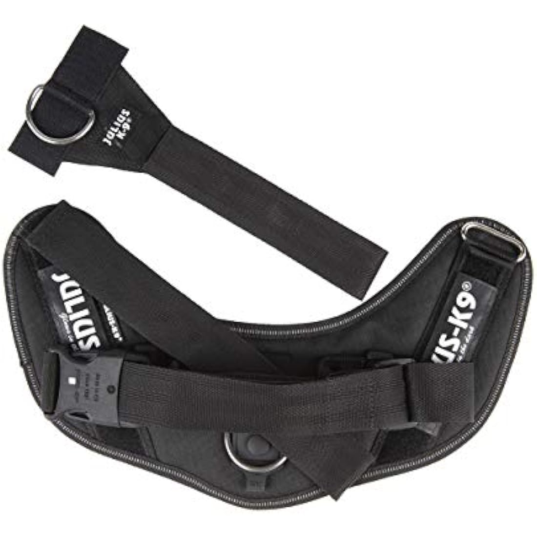 Julius-K9 Dog Harness with Front Control Belt, Black, S/Mini