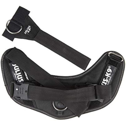 Julius-K9 IDC Powerharness, Dog Harness with Front Control Y-Belt, Black, Size: XS/Mini-Mini