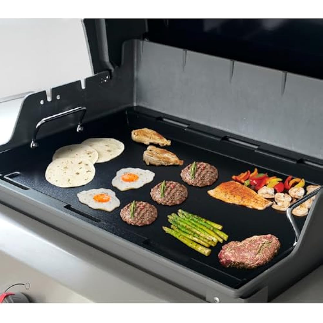 onlyfire Flat Top Griddle Plancha for Weber Genesis II 300 Series Gas Grills, Nonstick Ceramic Coated Full-Size Griddle Insert for Weber Genesis II & II LX 310 315 335 340, Genesis 325s