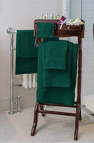 Soft 500GSM 100% Cotton Bathroom Towels Face I Hand I Bath Towels I Bath Sheet I Bath Mat - Dark Green (Bath Sheet (100 x 150cm))