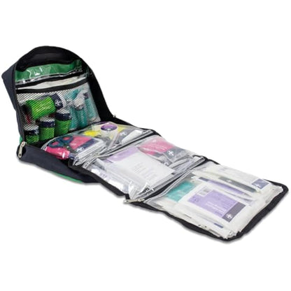 Lewis-Plast First Aid Kit Bag - 309 Piece Survival Kits - Safety Essentials for Travel Car Home Camping Work Hiking,Green