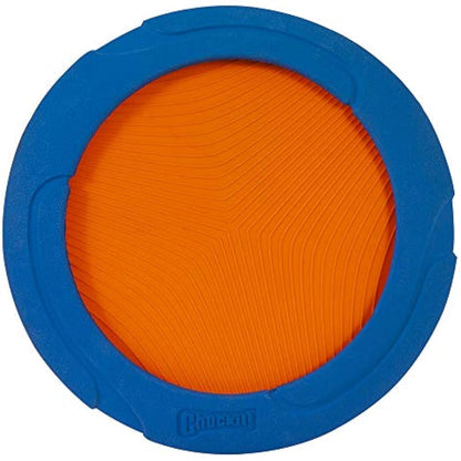Chuckit! Ultra Flight Frisbee Rubber Dog Toy Extended Distance & Flight Time For Interactive Fetch Play