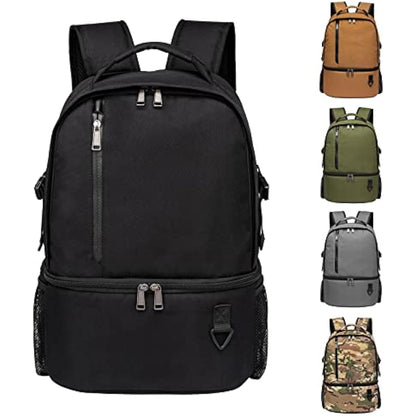 TUGUAN Insulated Cooler Backpack 28L Leakproof Cool Bag Rucksack Double Deck Bottom Thermal Compartment Picnic Backpack for Lunch, Beach, Camping