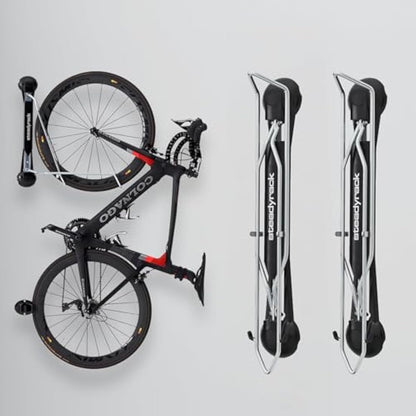 Steadyrack Bike Rack - Classic Vertical Wall Mount for Garage, Easy Lift Indoor Bike Storage Solution for Home, Bicycle Hangers for Garage Can Hold up to 77 lbs