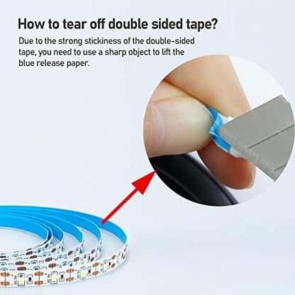 GOMING 5V USB LED Strip Light Natural White 4000K USB Powered 4M (2pcs x 6.6ft) 240LEDs Flexible SMD2835 No-Waterproof IP20 LED Tape Lights