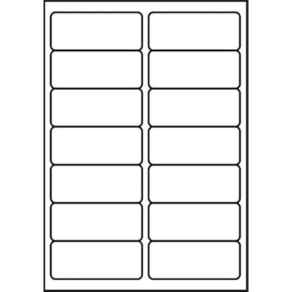 SmithPackaging A4 Self Adhesive Address Labels, 14 Label Per Sheet, 100 Sheets, 99.1 x 38.1mm 1400 Labels