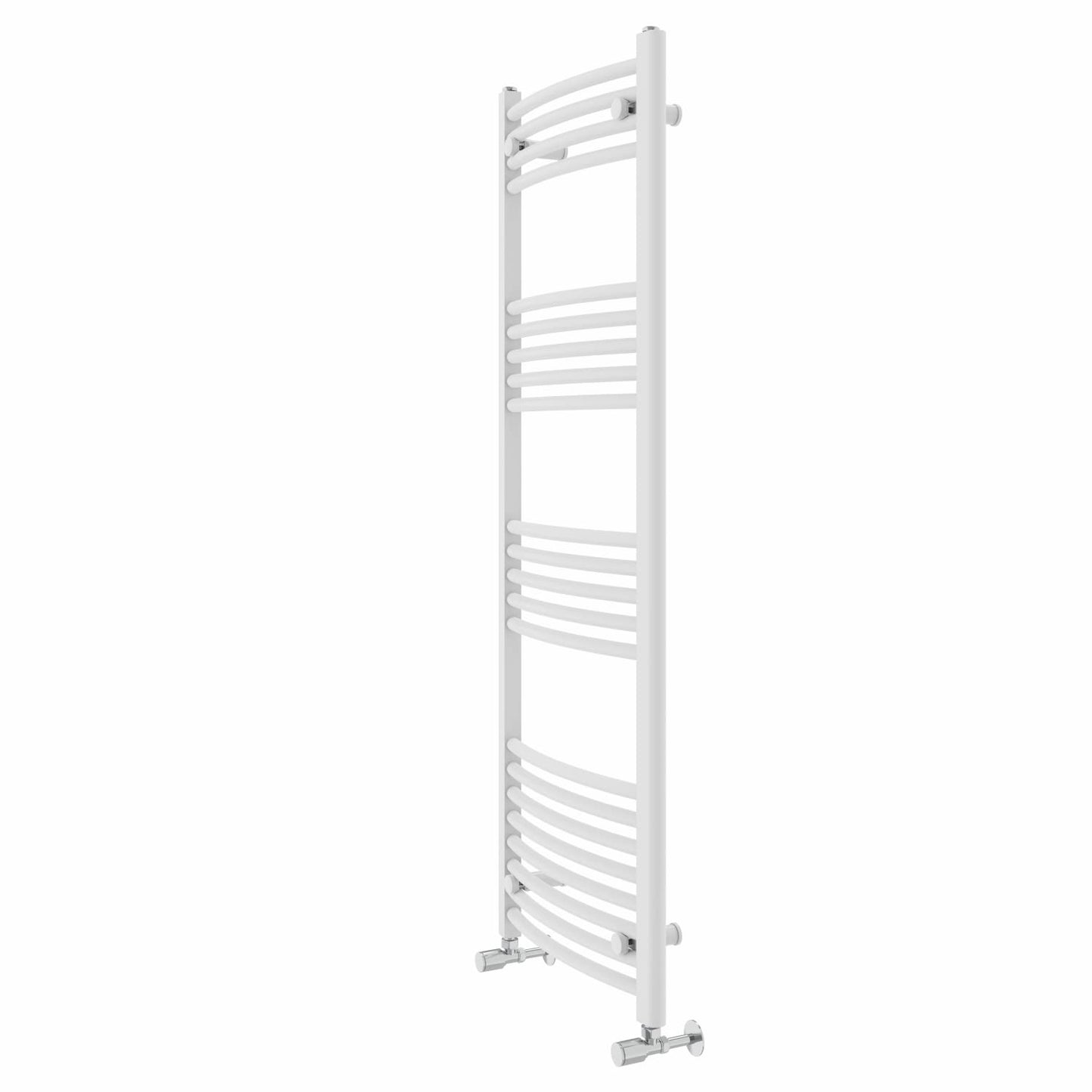 Warmehaus Curved Heated Towel Rail Radiator Ladder White 1400x500mm