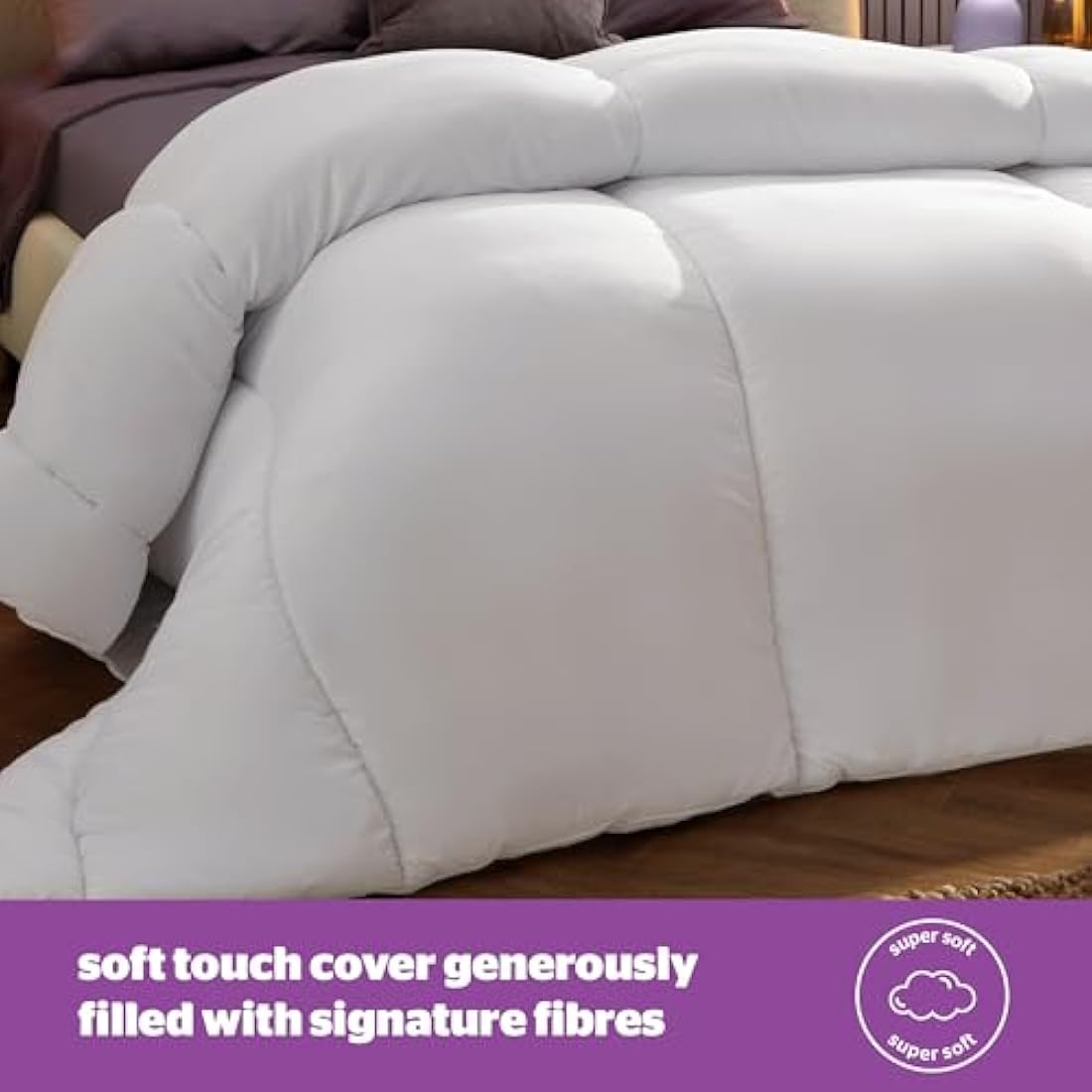 Silentnight Deep Sleep Super King Duvet 10.5 Tog – All Year Round Soft and Comfortable Quilt Duvet Ideal for Summer and Winter – Hypoallergenic and Machine Washable – Super King – 260x220cm , White