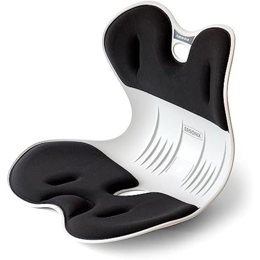 ERGONIX Lumbar Support Posture Corrector Chair for Adults – Large Ergonomic Back Support Chair for Posture Correction and Lower Back Pain Relief – Portable Lumbar Support Posture Corrector for Chair