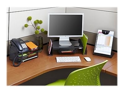 Safco Onyx Mesh Telephone Stand - Black