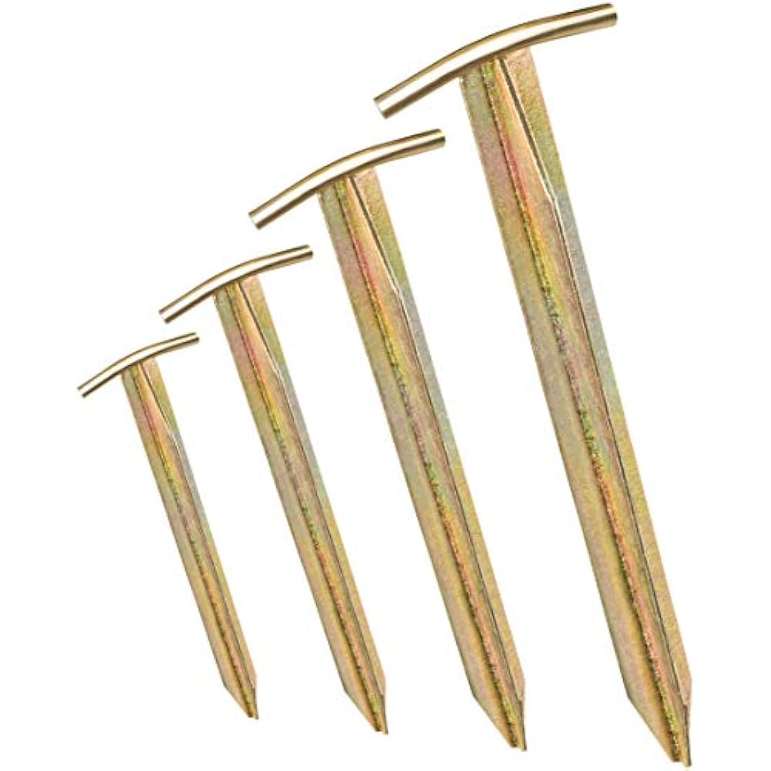 Balinco 12x tent pegs - length: 30 cm, width: 2.5 cm - T-profile | pegs | ground pegs | ground anchor made of galvanised steel for fastening & fixing (12)