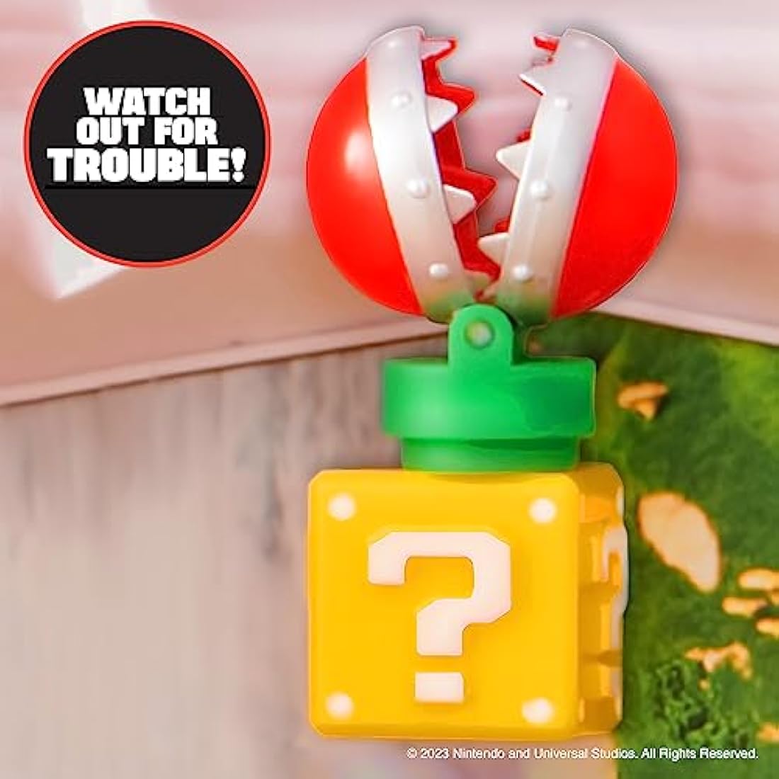 THE SUPER MARIO BROS. MOVIE – Mushroom Kingdom Castle Playset with Mini 1.25” Mario and Princess Peach Figures for Super Mario Fans Aged 3+
