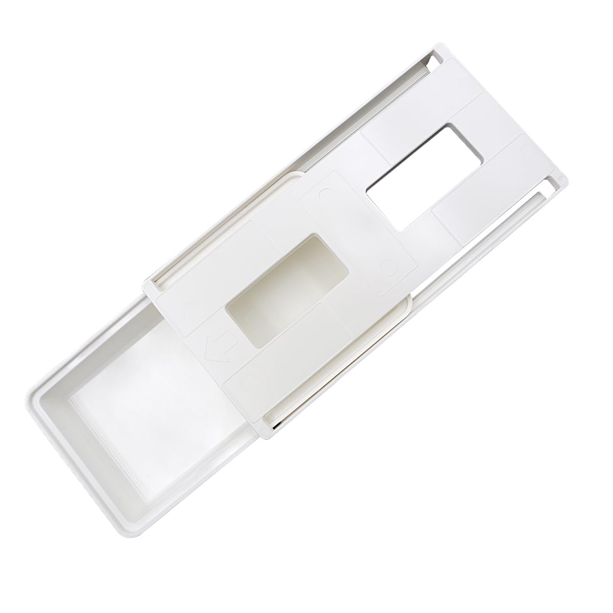 ZONADAH Hidden Under Table Desk Drawer 26x12.6x4.7cm Under Desk Drawer Self-adhesive Table Storage Tray Drawer for Office School Home Kitchen
